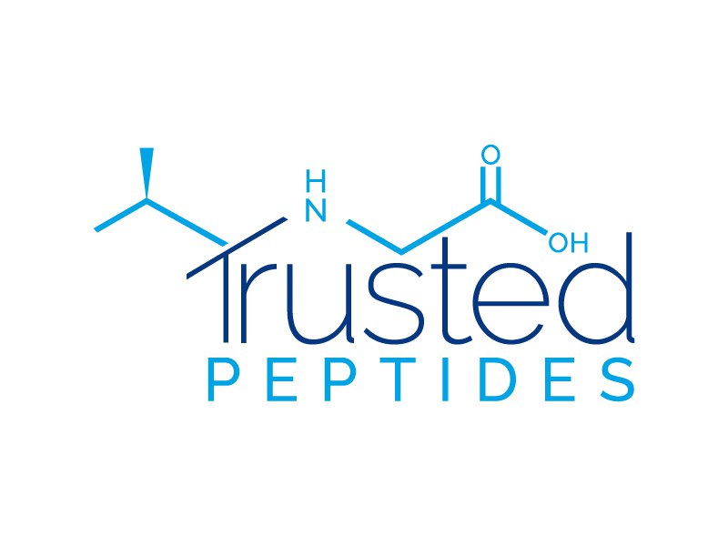 Trusted Peptides logo design by Boomstudioz