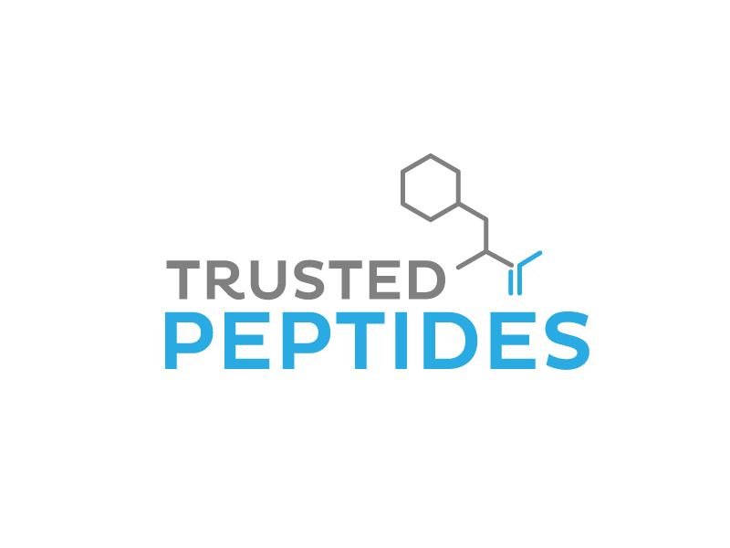 Trusted Peptides logo design by jaize
