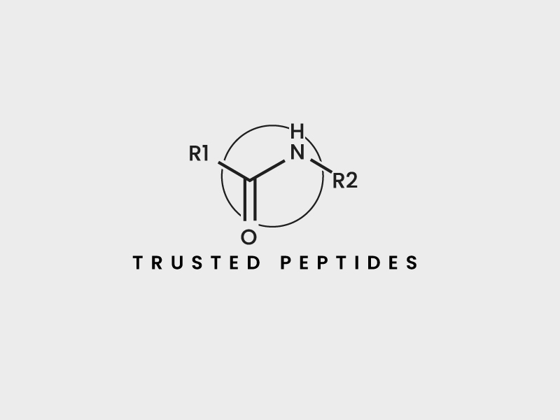 Trusted Peptides logo design by PS03