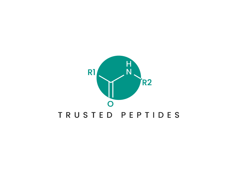 Trusted Peptides logo design by PS03