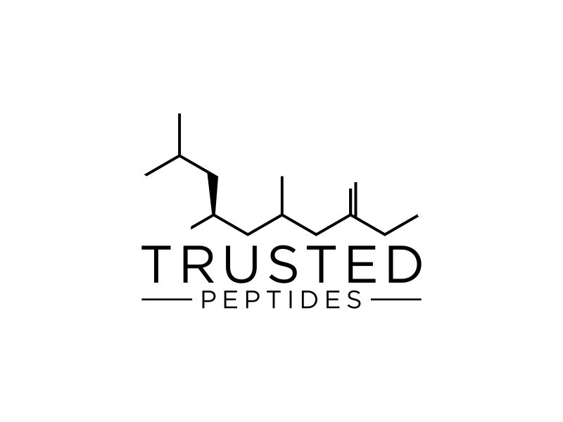 Trusted Peptides logo design by kaylee