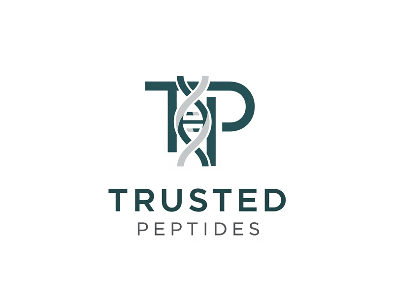 Trusted Peptides logo design by navneet