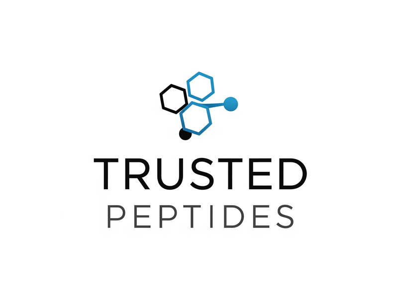 Trusted Peptides logo design by navneet