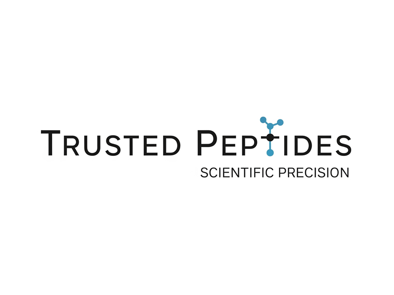Trusted Peptides logo design by navneet