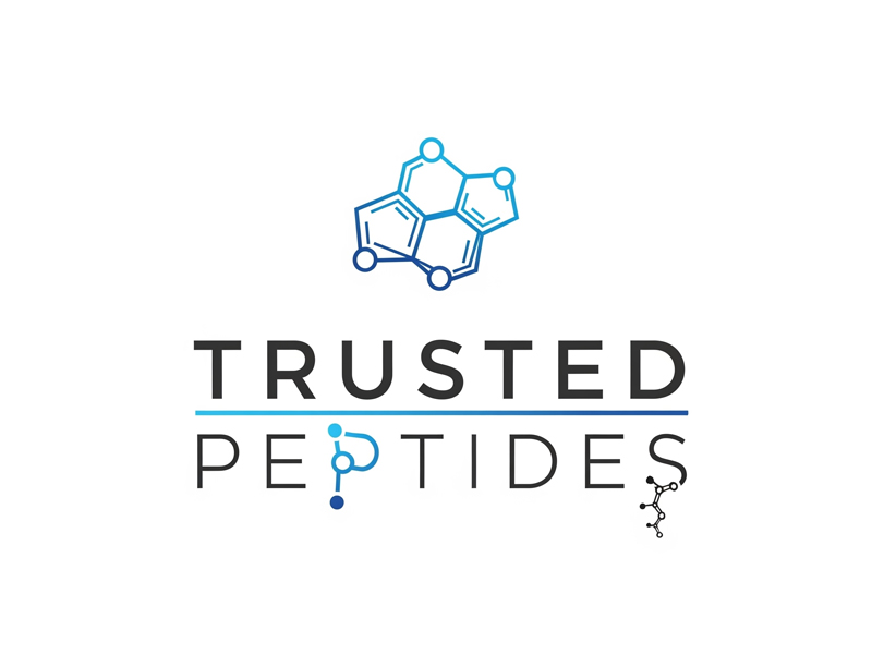 Trusted Peptides logo design by navneet