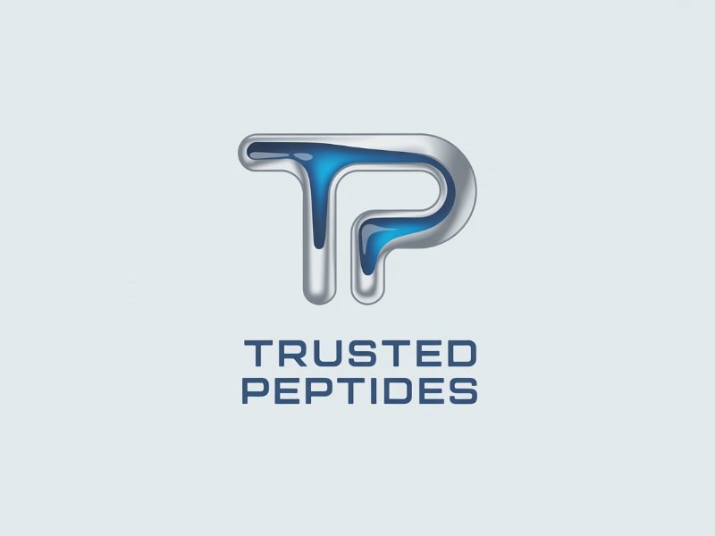 Trusted Peptides logo design by XenaArt