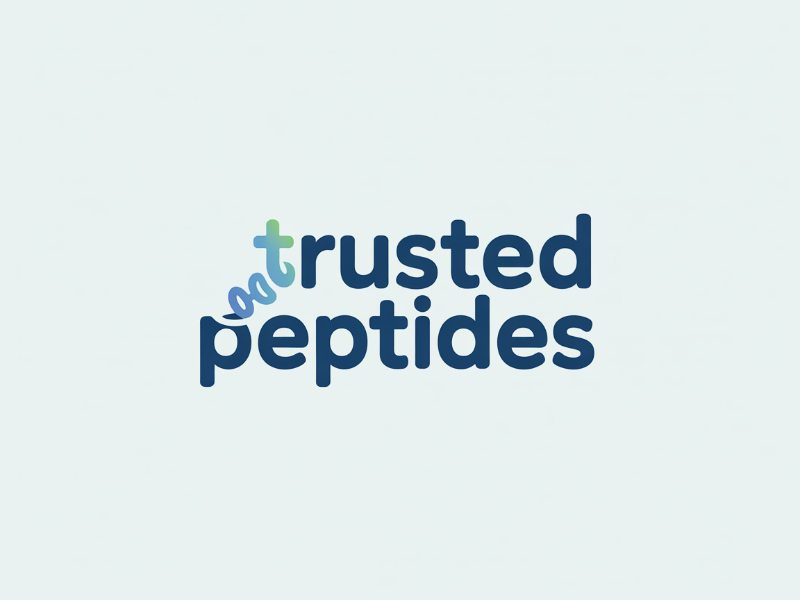 Trusted Peptides logo design by XenaArt