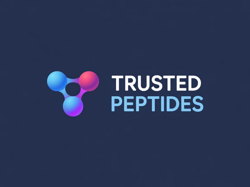 Trusted Peptides logo design by XenaArt