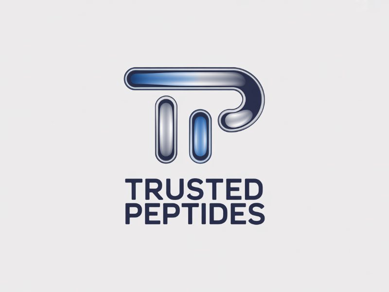 Trusted Peptides logo design by XenaArt