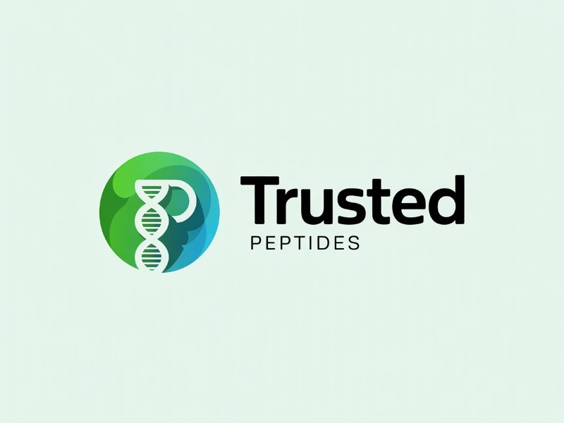 Trusted Peptides logo design by Ayamas