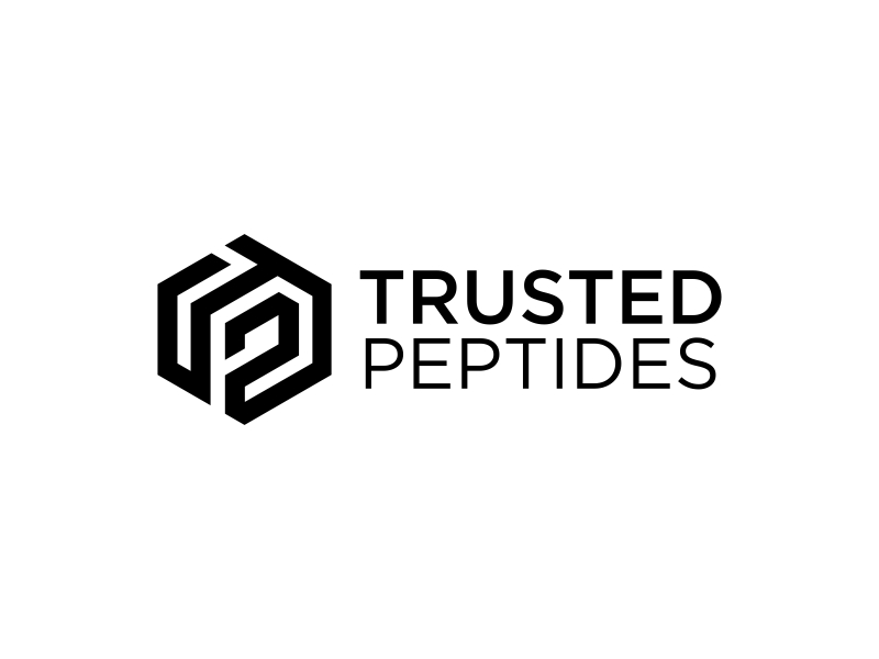 Trusted Peptides logo design by zegeningen