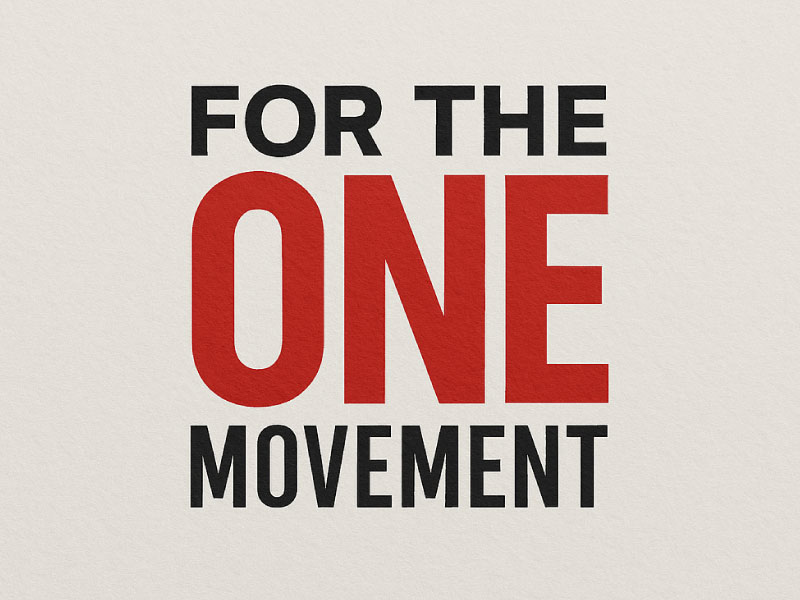 For The One Movement logo design by Suvendu