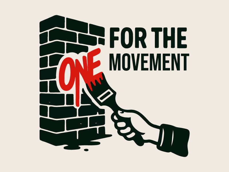 For The One Movement logo design by Bad Boy