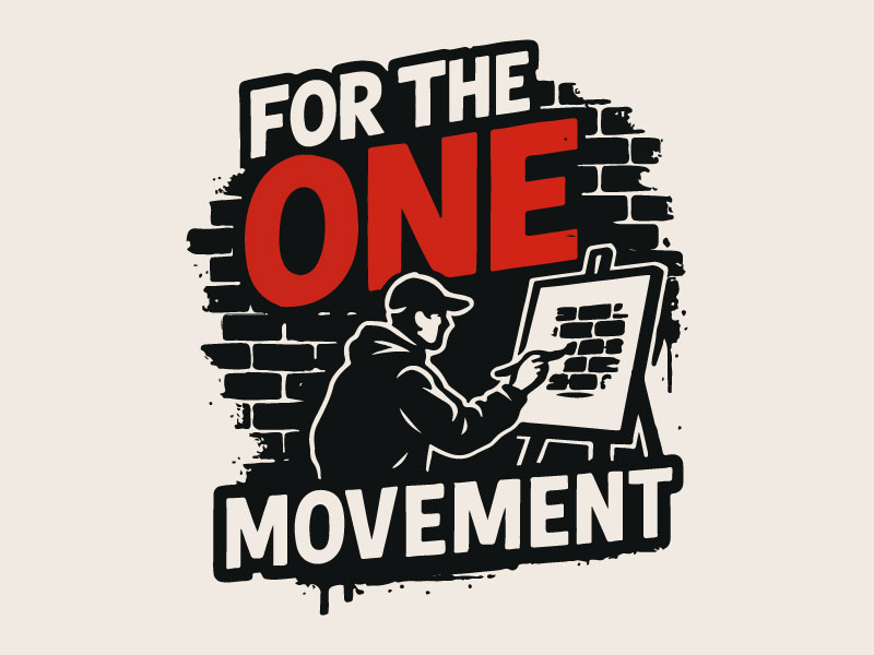 For The One Movement logo design by Bad Boy