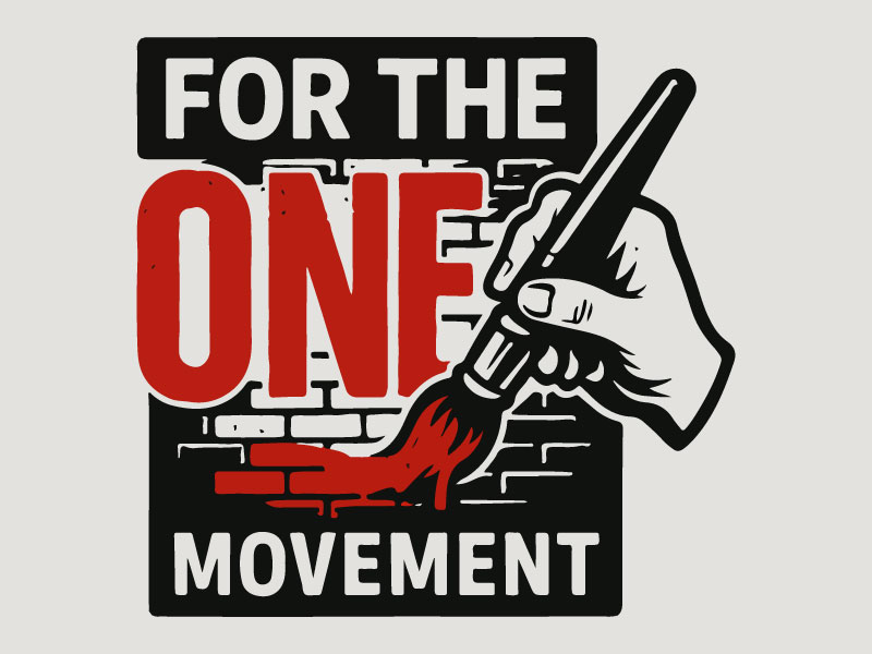 For The One Movement logo design by Bad Boy