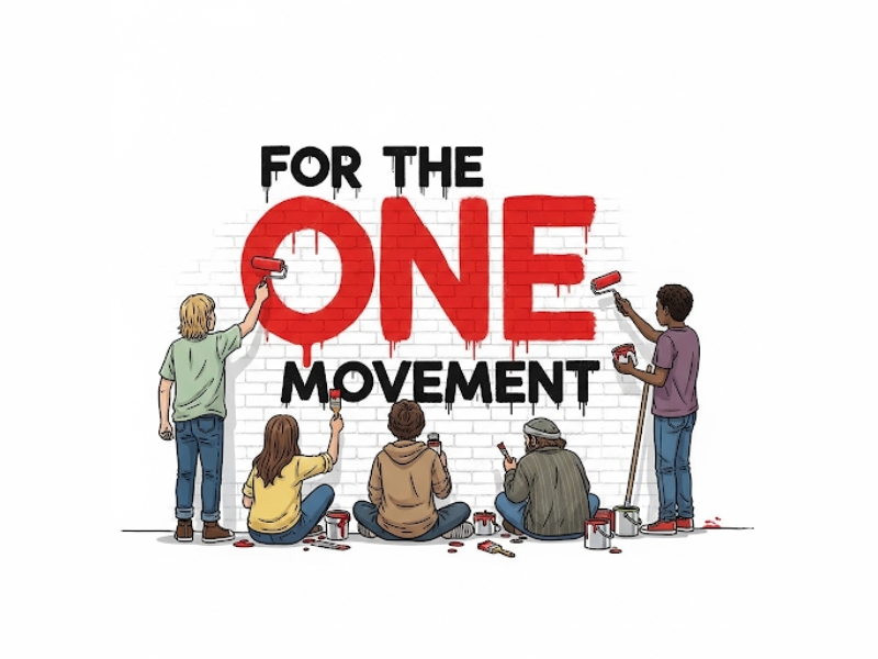 For The One Movement logo design by Michael Luutu