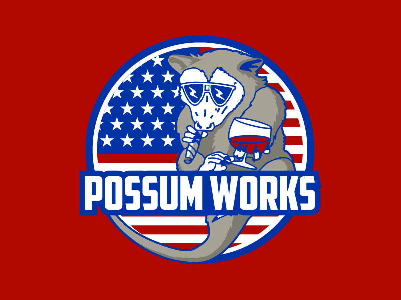 Possum Works logo design by sakarep