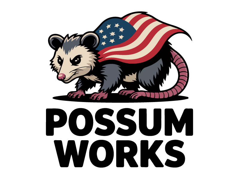 Possum Works logo design by Suvendu