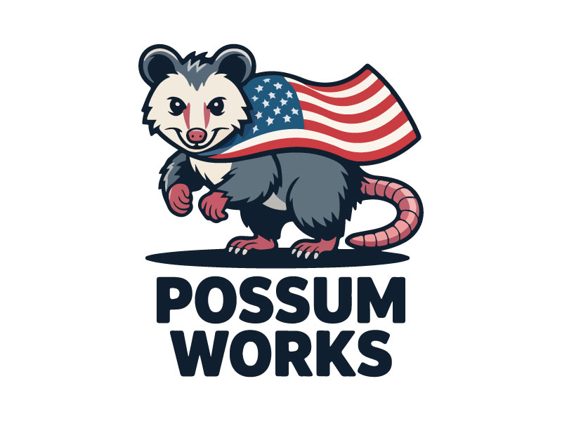 Possum Works logo design by Suvendu