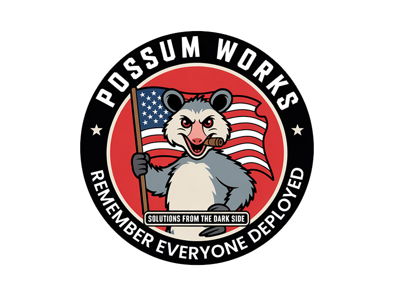 Possum Works logo design by IamSoya