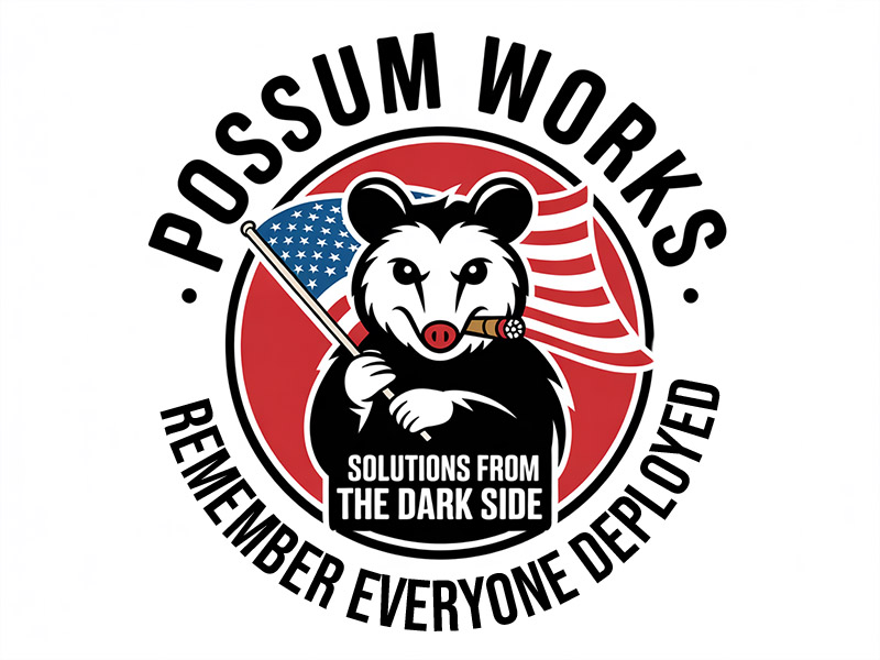 Possum Works logo design by IamSoya