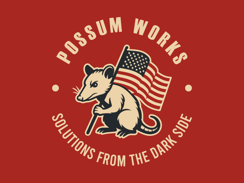 Possum Works logo design by Rahul Biswas