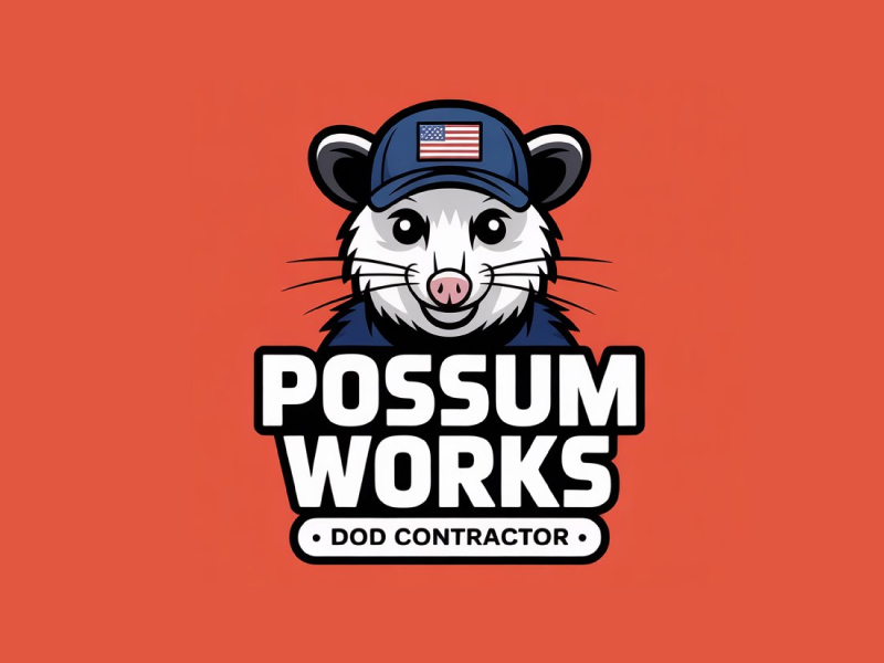 Possum Works logo design by Poki