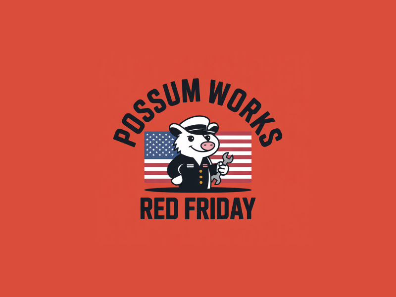 Possum Works logo design by Poki