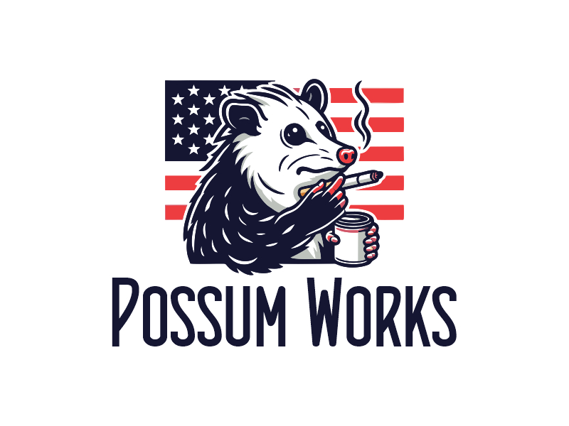 Possum Works logo design by Gwerth