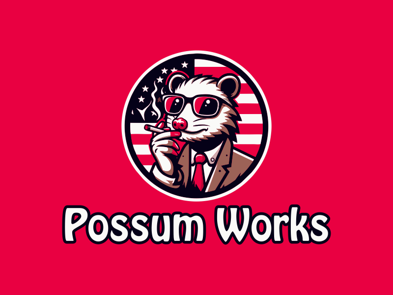 Possum Works logo design by Gwerth