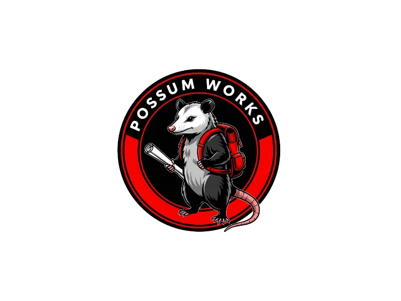Possum Works logo design by iffikhan