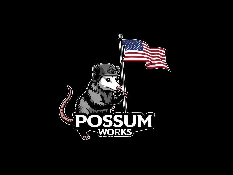 Possum Works logo design by iffikhan