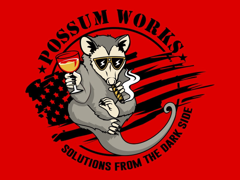 Possum Works logo design by haze