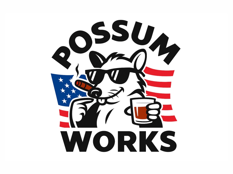 Possum Works logo design by Girly