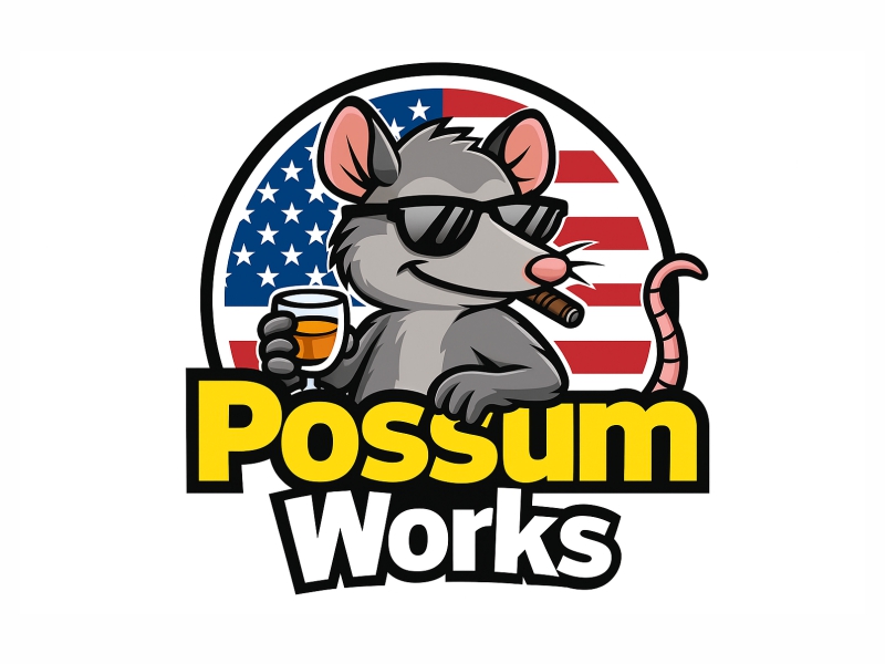 Possum Works logo design by Girly