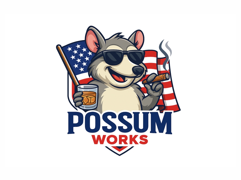 Possum Works logo design by Girly