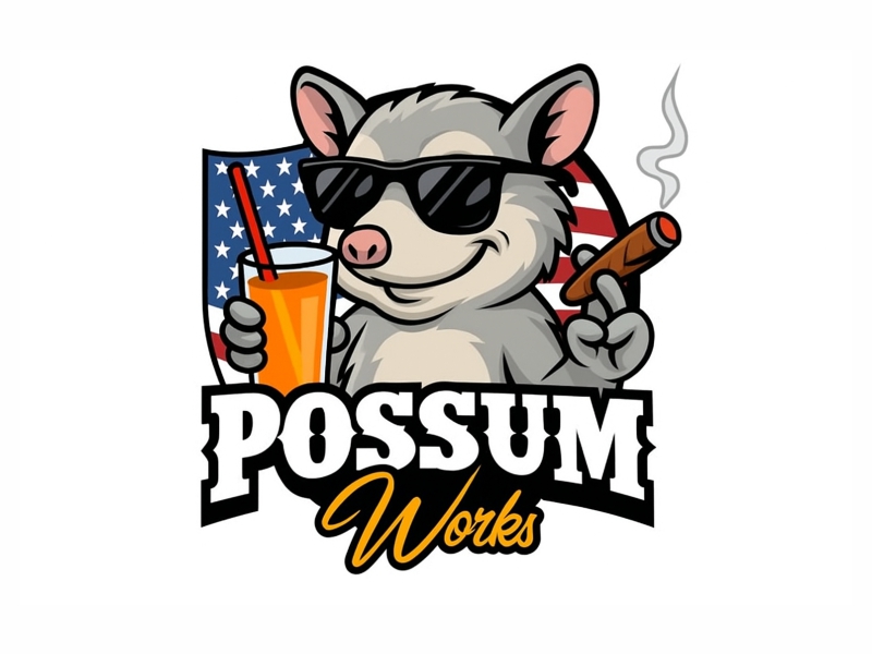 Possum Works logo design by Girly