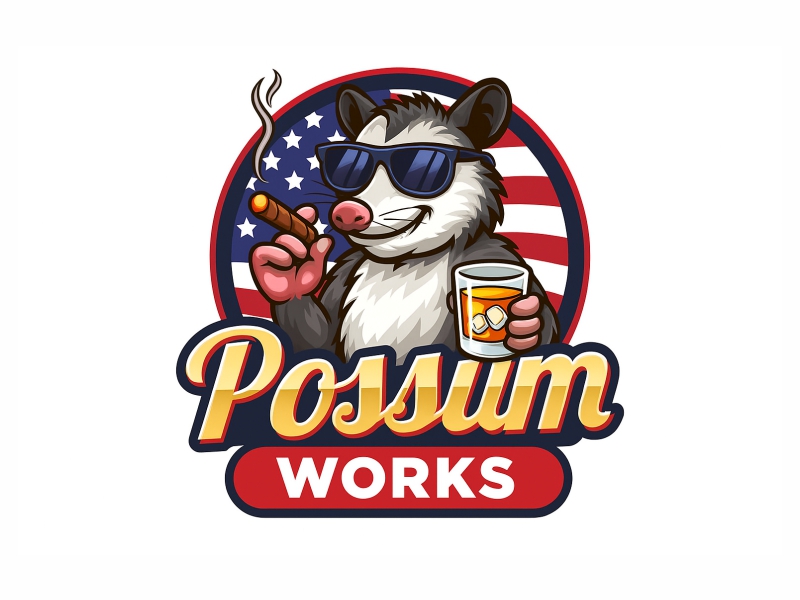 Possum Works logo design by Girly