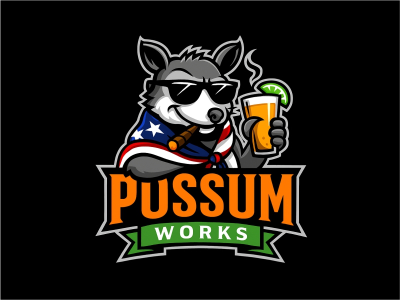 Possum Works logo design by Girly