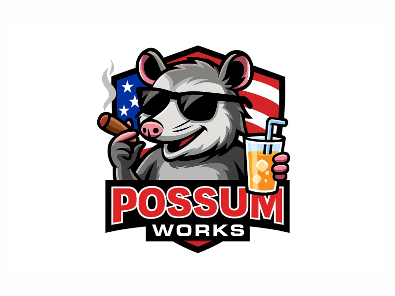 Possum Works logo design by Girly