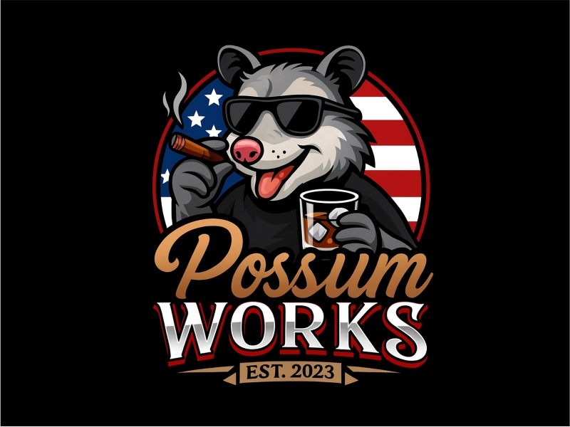 Possum Works logo design by Girly