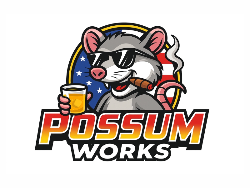 Possum Works logo design by Al-fath
