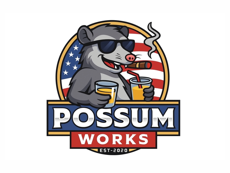 Possum Works logo design by Al-fath