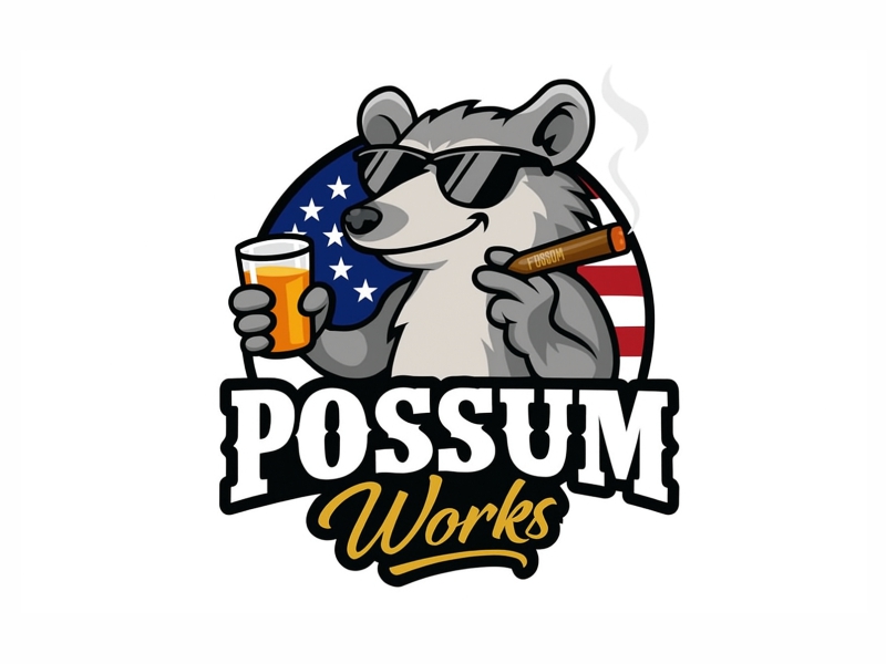 Possum Works logo design by Al-fath