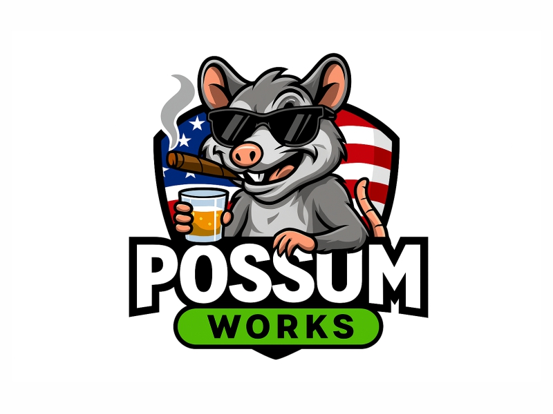 Possum Works logo design by Al-fath