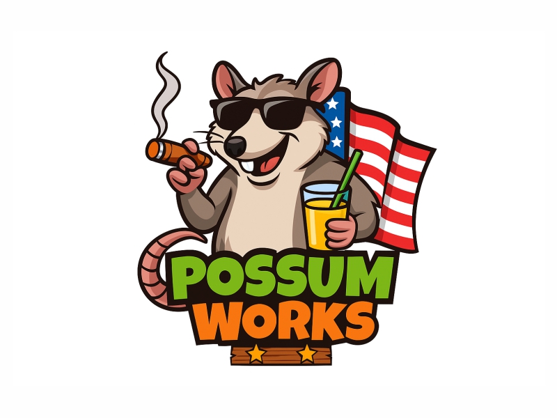 Possum Works logo design by Al-fath