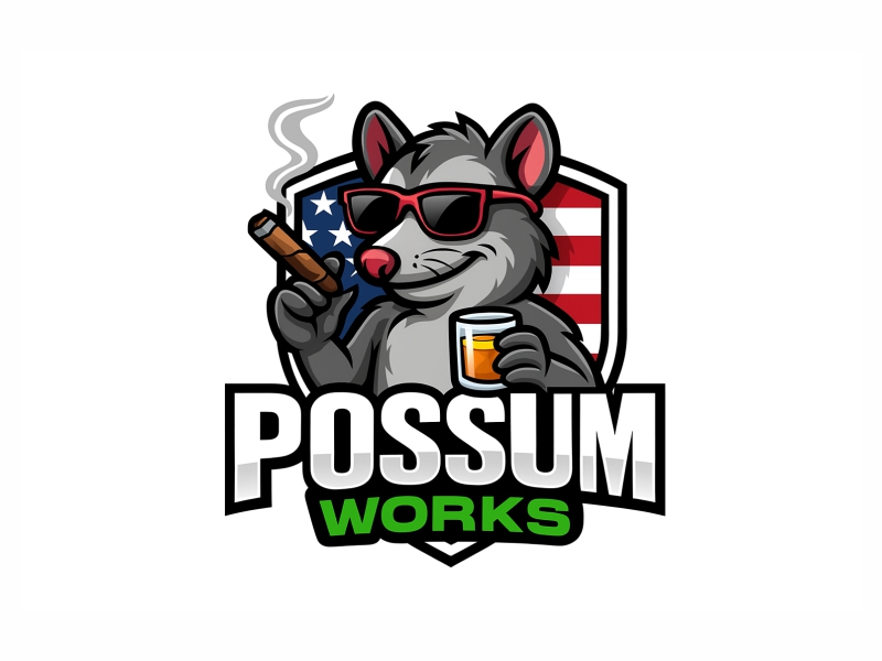 Possum Works logo design by Al-fath