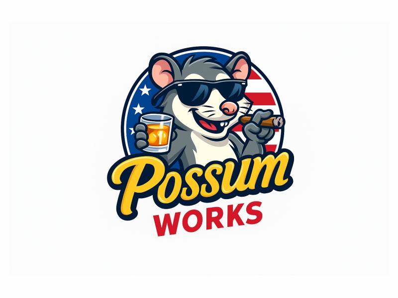 Possum Works logo design by Al-fath