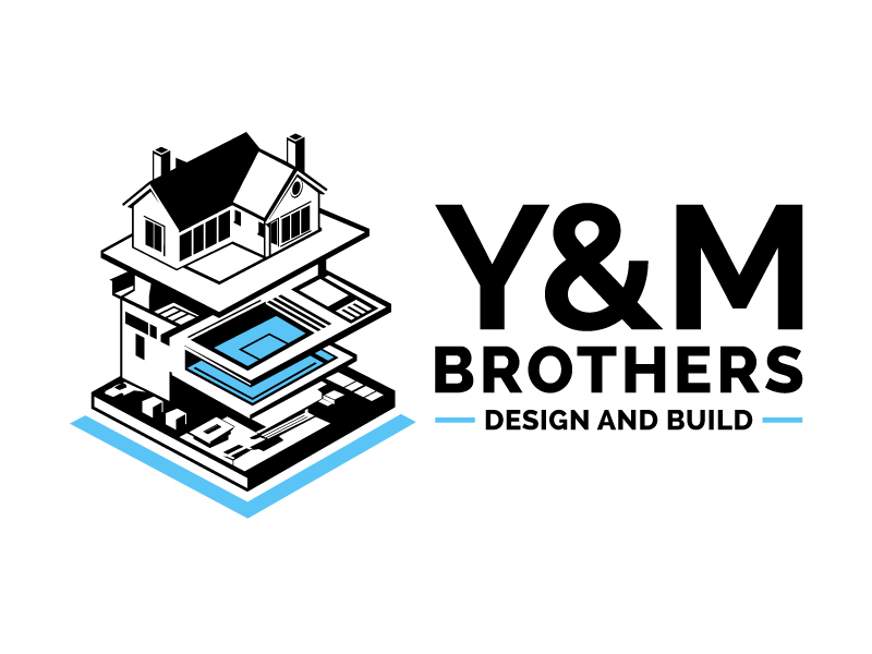 Y&M Brothers Design and Build logo design by Vins