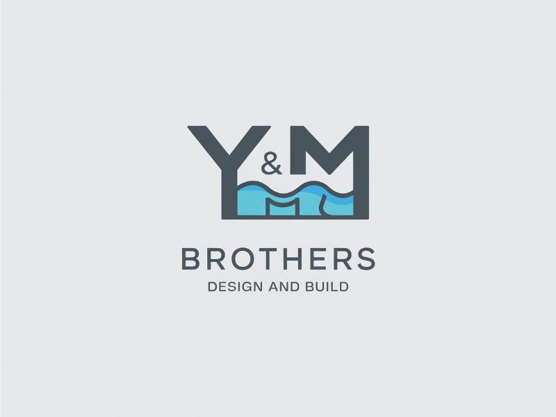 Y&M Brothers Design and Build logo design by XenaArt